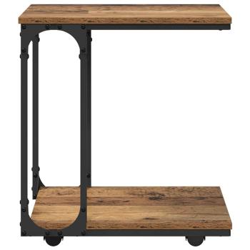 Beistelltisch mit Regal Altholz 50 x 35 x 55.5 cm Holzwerkstoff