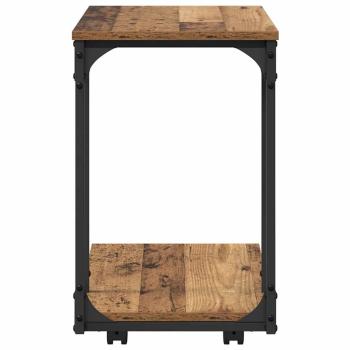 Beistelltisch mit Regal Altholz 50 x 35 x 55.5 cm Holzwerkstoff