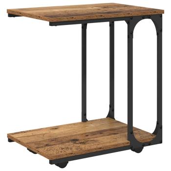 Beistelltisch mit Regal Altholz 50 x 35 x 55.5 cm Holzwerkstoff
