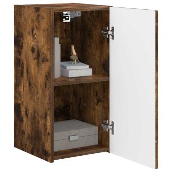 TV-Wandschrank 2 stk. Räuchereiche Holzwerkstoff