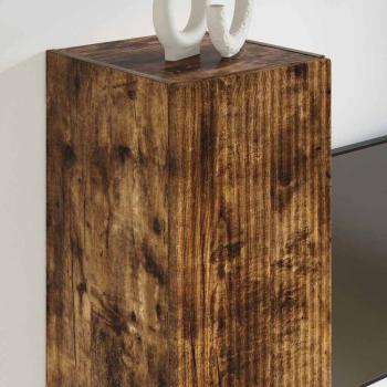 TV-Wandschrank 2 stk. Räuchereiche Holzwerkstoff