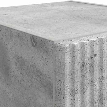 TV-Wandschrank 2 pcs Beton 30 x 31 x 100 cm Holzwerkstoff