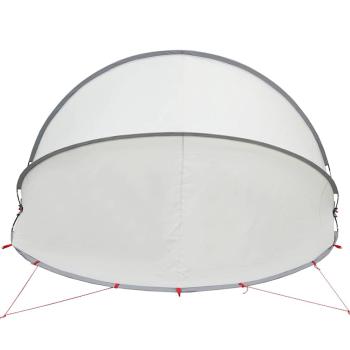 Pool-Dome Grau und Orange 336 x 322 x 160 cm