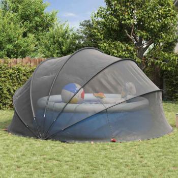 ARDEBO.de - Pool-Dome Schwarz 430 x 430 x 210 cm