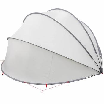 Pool-Dome Grau und Orange 500 x 500 x 236 cm