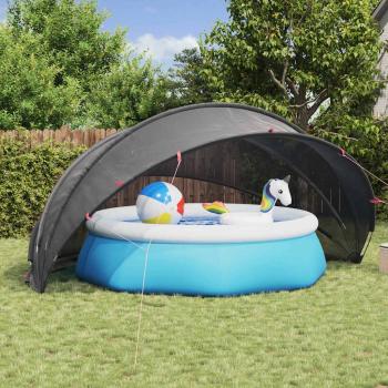 ARDEBO.de - Pool-Dome Schwarz 500 x 500 x 236 cm