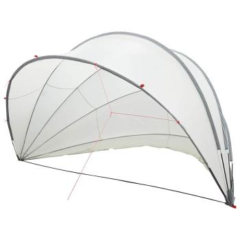 ARDEBO.de - Pool-Dome Grau und Orange 546 x 516 x 250 cm