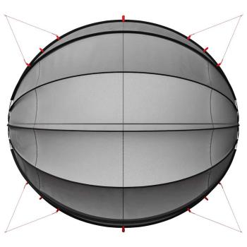 Pool-Dome Schwarz 546 x 516 x 250 cm