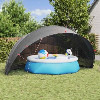ARDEBO.de - Pool-Dome Schwarz 592 x 590 x 275 cm