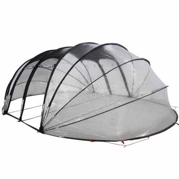 ARDEBO.de - Poolzelt Kuppel Transparent 538 x 440 x 204 cm PVC