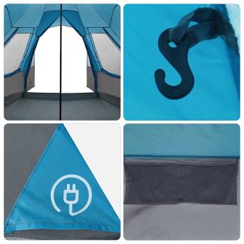 Teepee Zelt mit Dach mit Speicher Blau 720 x 465 x 295 cm