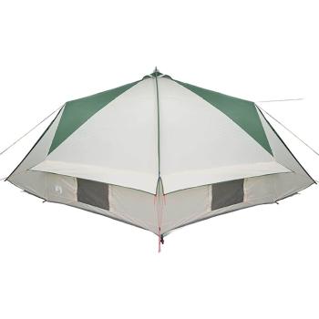 Teepee Zelt mit Dach Grün und Weiß 490 x 410 x 210 cm