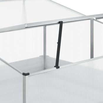 Gartenpflanzer mit Gewächshaus Hellbraun 100 x 100 x 77 cm