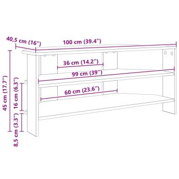 EckTVSchrank Hochglanz Weiß 102x40,5x45cm Holzwerkstoff