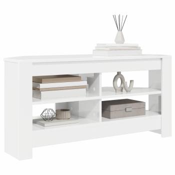 EckTVSchrank Hochglanz Weiß 102x40,5x45cm Holzwerkstoff