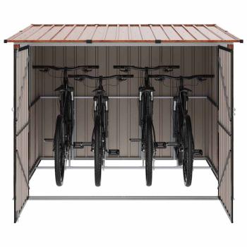 Fahrradspeicher 3 pcs Braun 215 x 206 x 157 cm Metall