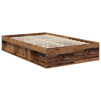 Bettrahmen Altholz 120 x 190 cm Massives Kiefernholz