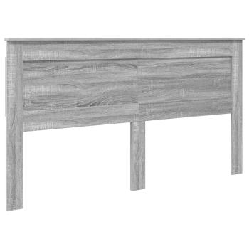 Bettrahmen Graues Sonoma 200 x 200 cm Massives Kiefernholz