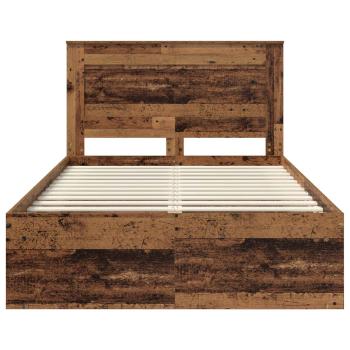 Bettrahmen Altholz 120 x 200 cm Massives Kiefernholz