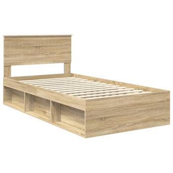 ARDEBO.de - Bettrahmen Sonoma 100 x 200 cm Massives Kiefernholz