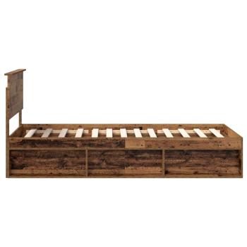 Bettrahmen Altholz 90 x 190 cm Massives Kiefernholz