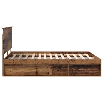 Bettrahmen Altholz 150 x 200 cm Massives Kiefernholz