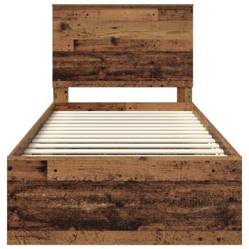 Bettrahmen Altholz 90 x 200 cm Massives Kiefernholz