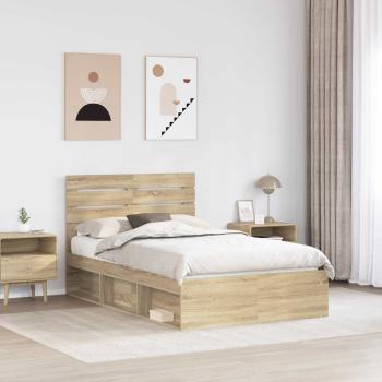 Bettrahmen Sonoma 120 x 190 cm Massives Kiefernholz