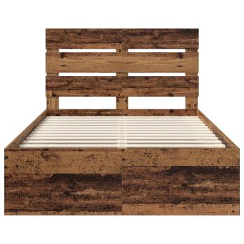 Bettrahmen Altholz 135 x 190 cm Massives Kiefernholz