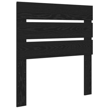 Bettrahmen Schwarz 75 x 190 cm Massives Kiefernholz