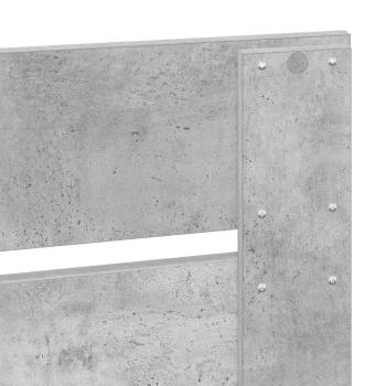 Bettrahmen Beton Grau 75 x 190 cm Massives Kiefernholz