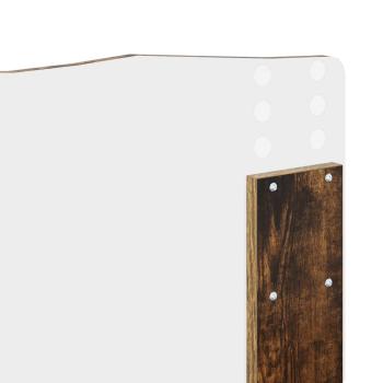 Bettrahmen Geräucherte Eiche 135 x 190 cm Holzwerkstoff