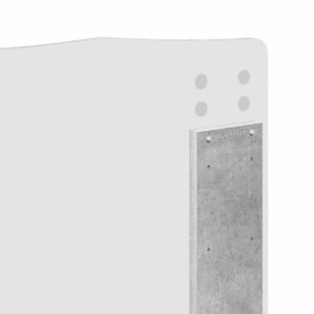 Bettrahmen mit Kopfteil Beton 200 x 200 cm Massives Kiefernholz