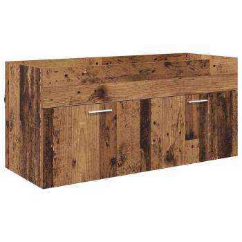 Badezimmerschrank Altholz 100 x 38,5 x 46 cm Holzwerkstoff