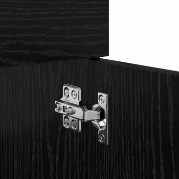 Badezimmerschrank Schwarz Eichen-Optik 100 x 38,5 x 46 cm