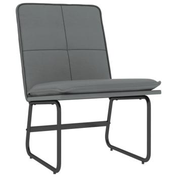 Loungesessel Grau 54x75x76 cm Kunstleder