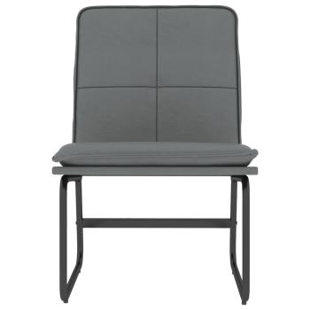 Loungesessel Grau 54x75x76 cm Kunstleder