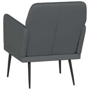 Sessel Grau 61x78x80 cm Kunstleder
