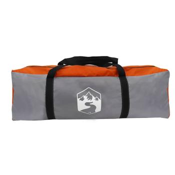 Zelt für 16 Personen Grau und Orange 680 x 510 x 210 cm