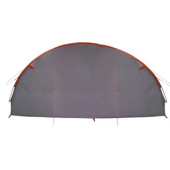 Tunnelzelt für 6 Personen Grau und Orange 700 x 590 x 215 cm