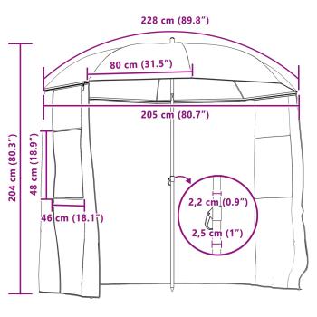 Angel-Regenschirm Tarnung 240 x 210 cm Oxford-Polyester