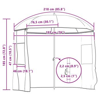 Angel-Regenschirm Tarnung 220 x 193 cm Oxford-Polyester