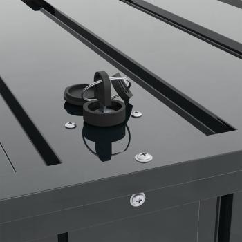 Gartenlagerbox Schwarz 101 x 56,5 x 50 cm Stahl