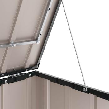 Gartenlagerbox Schwarz 101 x 82 x 50 cm Stahl