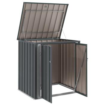 Gartenlagerbox Schwarz 101,5 x 82 x 100 cm Stahl