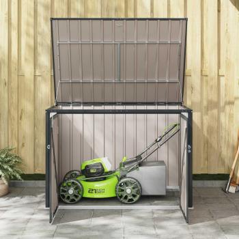 Gartenlagerbox Schwarz 151,5 x 107 x 100 cm Stahl