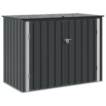 Gartenlagerbox Schwarz 151,5 x 82 x 110,5 cm Stahl