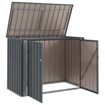 Gartenlagerbox Schwarz 151,5 x 82 x 110,5 cm Stahl