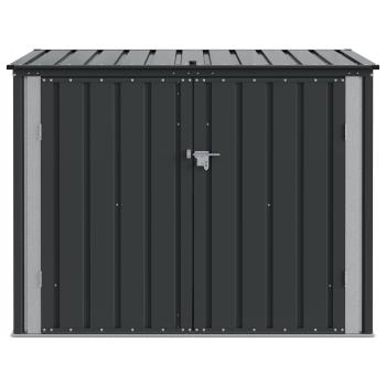 Gartenlagerbox Schwarz 151,5 x 82 x 110,5 cm Stahl