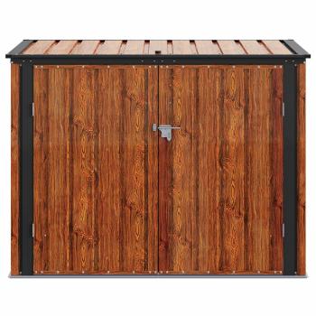 Gartenlagerbox Braun 151,5 x 82 x 110,5 cm Stahl